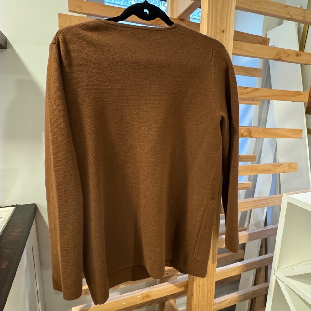 J. Crew Brown Button-Front Knit Cardigan - Picture 3 of 3
